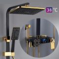 Elegant Digital Wall Mounted Smart Thermostatic Bath Faucet