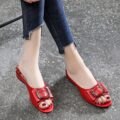 Breezy Weather Open-Toe Slippers