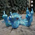 Angry Luminous Octopus Resin Decor