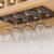 Under Cabinet Glass Organizer Rack