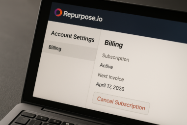 How to Cancel Repurpose.io Subscription in 2026