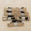 Wooden Bow Tie Made Of Anchor Glasses