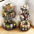 360 Rotating Kitchen Spice Storage Rack