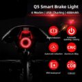 Bicycle Smart Auto Brake Sensing Light