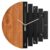 Retro Divided Wooden Wall Clock