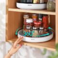 360° Rotating Tray Seasoning Bottle Organizer