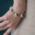 Retro Orchid Flower Bracelet