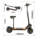 800W Dual Electric Motor Scooter with Seat