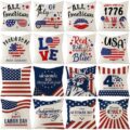 USA Independence Day Cushion Cover