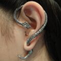 Twining Snake Punk Style Earrings