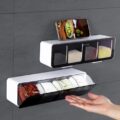 Wall-Mounted Spice Seasoning Jar Rack