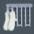 Wall-Mounted Folding Easy Drying Sock Hanger Rack