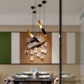 Post Modern Creative Bamboo Shell Futuristic Pendant Light