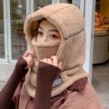 Winter Hooded Warm Thick Mask Hat