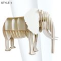 3D Elephant Puzzle Organizer