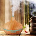 Wood Air Humidifier Essential Oil Diffuser Aroma Lamp