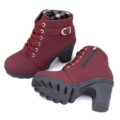 Real Leather High Heels Women Winter Shoes