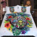 3pcs Luxury Turtle Life Tortoise Colorful Home Comfortable Duvet Cover Bedding Set