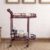 Wooden Kitchen Serving Bar Cart with 2 Tier