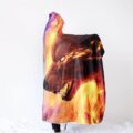 3d Ice and Fire Wearable Hooded Blanket