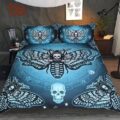 3pcs Death Skull Butterfly Cool Duvet Cover Bedding Set