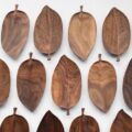 Walnut Snack Tray Leaf Plates