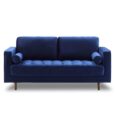 Bente Tufted Velvet Loveseat 2-Seater Sofa – Modern & Mid-Century