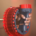Electric Foam Bullet Firing Ring Gun Toy