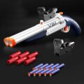 Double Barrel Soft Bullet Launcher Toy Gun