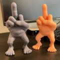 3D Printed Middle Finger Funny Decor