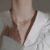 Dreamy Wings Silver Double Layer Necklace
