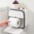 Wall-Mounted Bathroom Organizer Tissue Box Holder