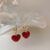 Red Romance European Style Heart Earrings