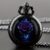 Timepiece Purple Rose Quartz Pocket Watch Necklace