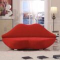 Sexy Red Lip Double Seat Sofa