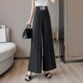 Stylish Steel-Infused High-Waisted Women’s Trousers
