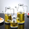 Pure Glass Measuring Scale Oil Dispenser Bottle