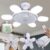 Silent Adjustable Remote Control Ceiling Foldable Fan Lamp
