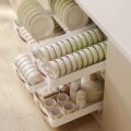 Stainless Steel Pull-Out Storage Kitchen Organizer Tray