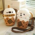 Sweet Cookie Cup Puppy Plush Handbag