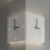 Double-Sided Illuminated Corner Silent Wall Clock